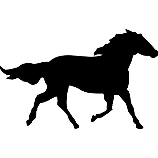 Horse black shape